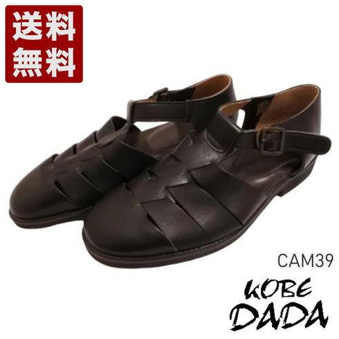 【KOBE DADA CAM-39 ブラック】コンフォートバックルサンダル